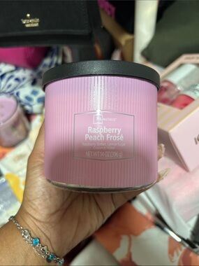 Mainstays Raspberry Peach Frosé Scented Candle - Pink
